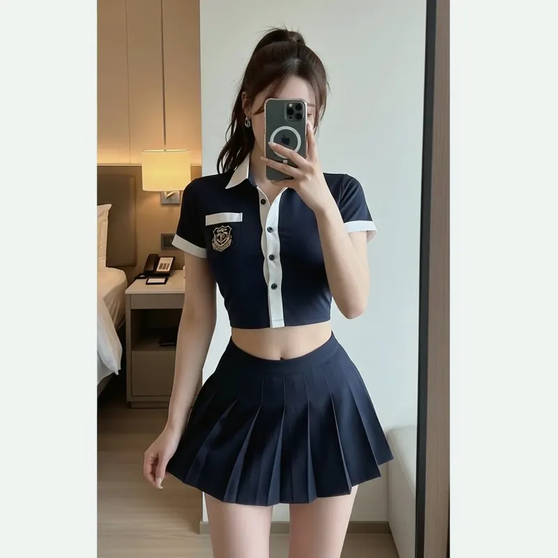 호텔 객실의 여성 이미지