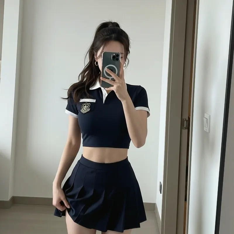 호텔 객실의 여성 이미지