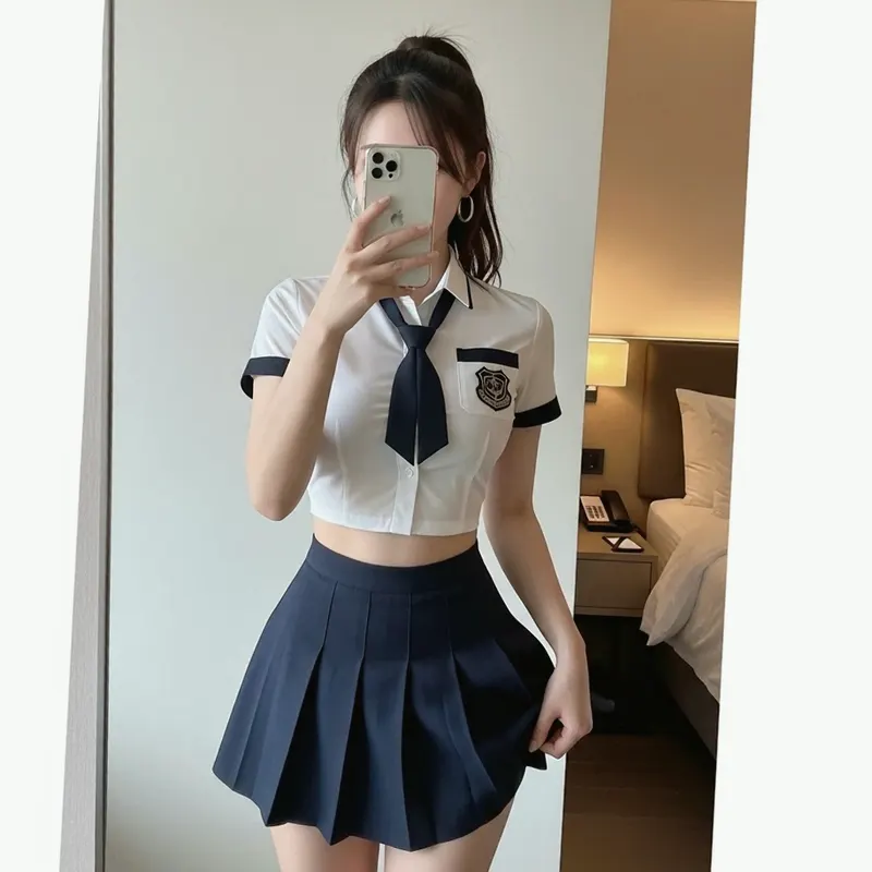 호텔 객실의 여성 이미지