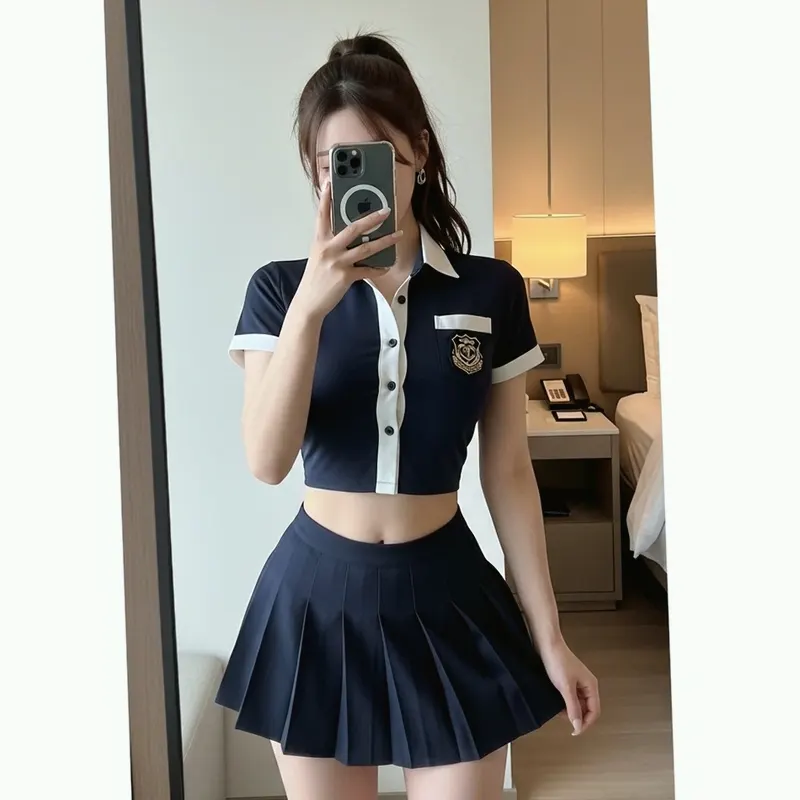 호텔 객실의 여성 이미지